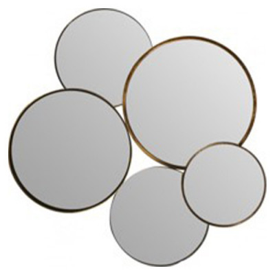 Miroir Doré 5 Bulles